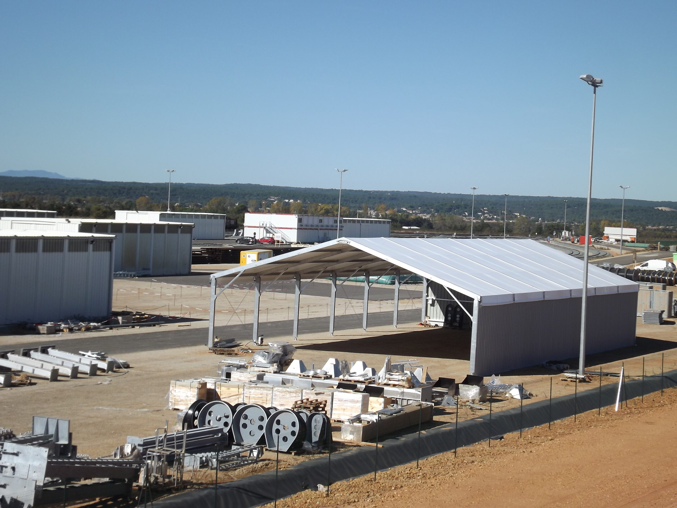 Industrial canopy temporary structure